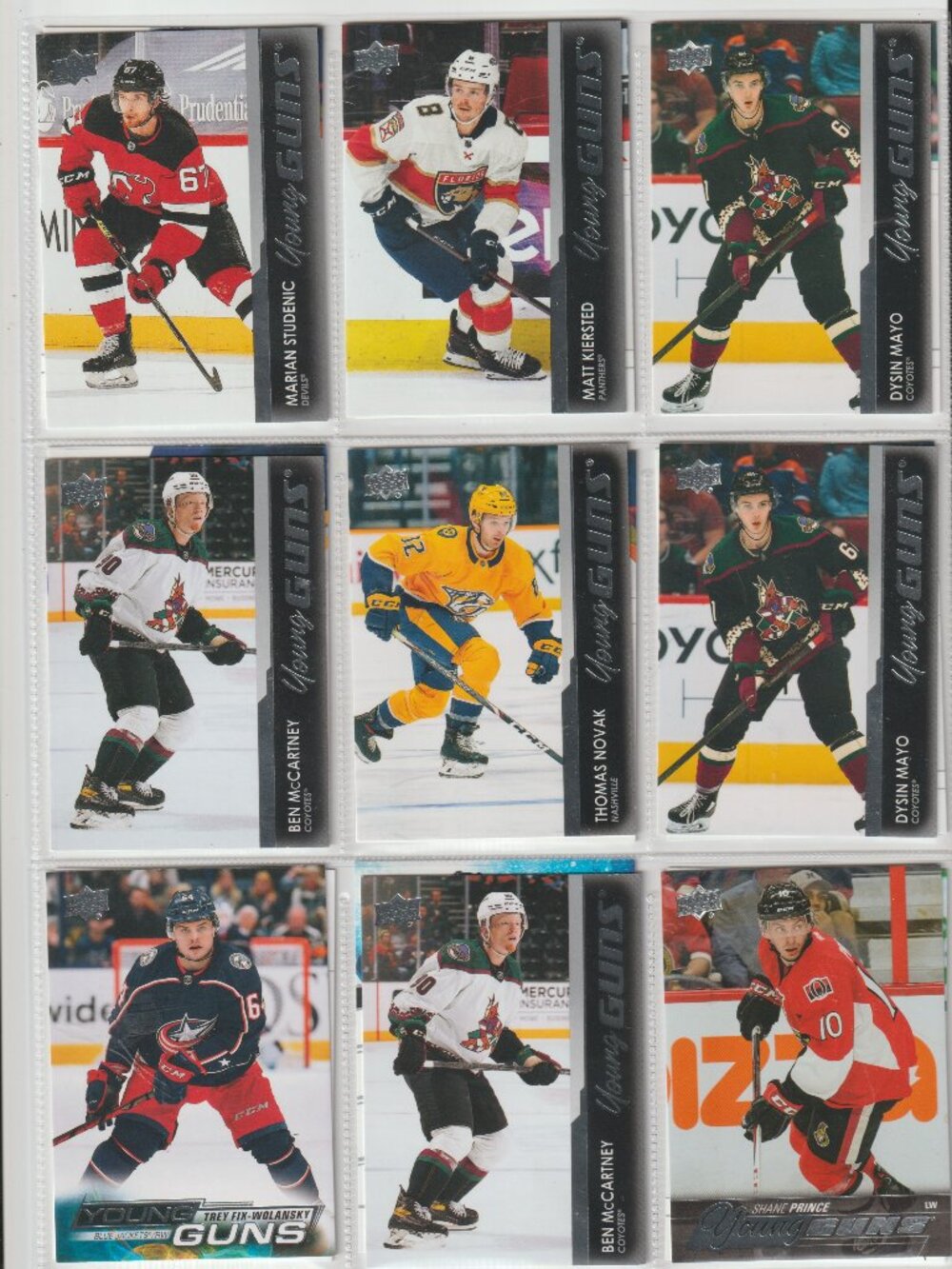 UPPER DECK YOUNG GUNS 50 HOCKEY CARDS